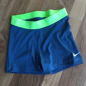 Nike pro spandex shorts